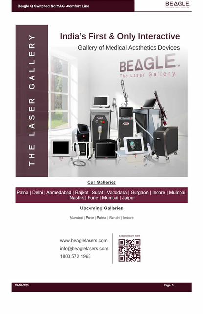 Q Switched Nd:YAG -Comfort Line Pain Level Small Pain Wavelengths 1064nm And 532nm Tissue Damage Minimal To None Frequency Doubling Technique - Image 2