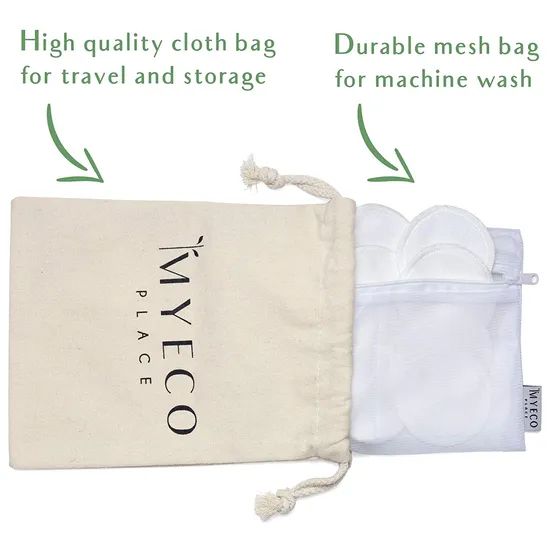 Custom Logo Silk Screen Print Organic Cotton Muslin Bags Double Shopping Pouch Canvas Drawstring Bag Dust Bag - Image 6