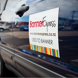 Customized Magnetic Car Sticker Vehicle Bumper Cur PVC Display Stickers Signs - Image 2