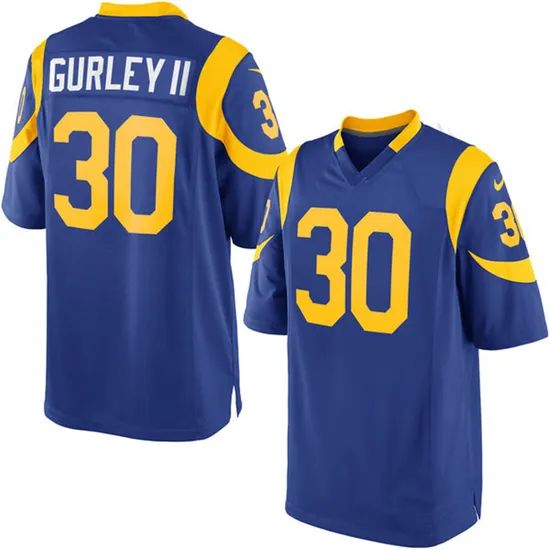 Custom Customized Rams Jerseys 30 Todd Gurley II Football Jerseys - Image 2