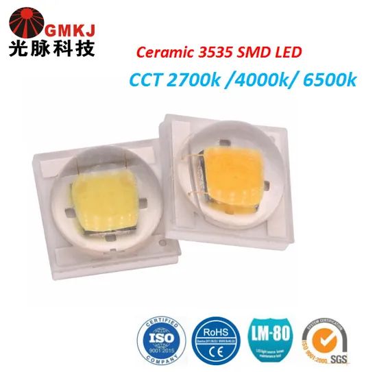 Ceramic SMD LED 3535 3V 1W 2W Power 3W Life 80000h Trademark GM IP Rating IP65 Beam Angle 120° Warranty 4 Years LED Chips - Image 2