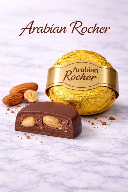 Arabian Rocher - Chocolate with Whole Almond - Image 4