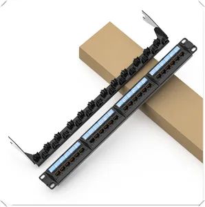 CAT6 UTP Patch Panel 4pair 8core 25AWG T568A Copper PVC 1Y Shield OEM Origin China Material OFC Trademark OEM Conductor CCA+ - Image 2
