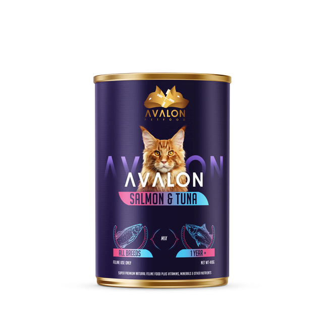 Avalon Salmon & Tuna - Wet Cat Food Weight (kg) 410 G Flavor Salmon & Tuna Brand Name Avalon - Image 1