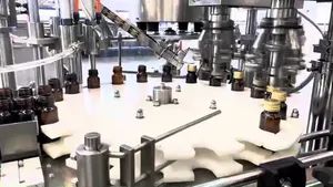 Automatic Rotation Pharmaceutical 5ml 10ml Small Bottle Oral Liquid Filling Capping and Labeling Machine - Image 4