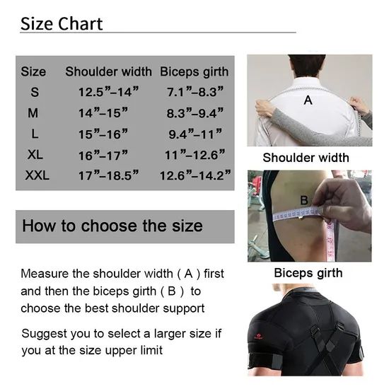 Customize Double Shoulder Support Brace Strap Wrap Neoprene Protector - Image 2