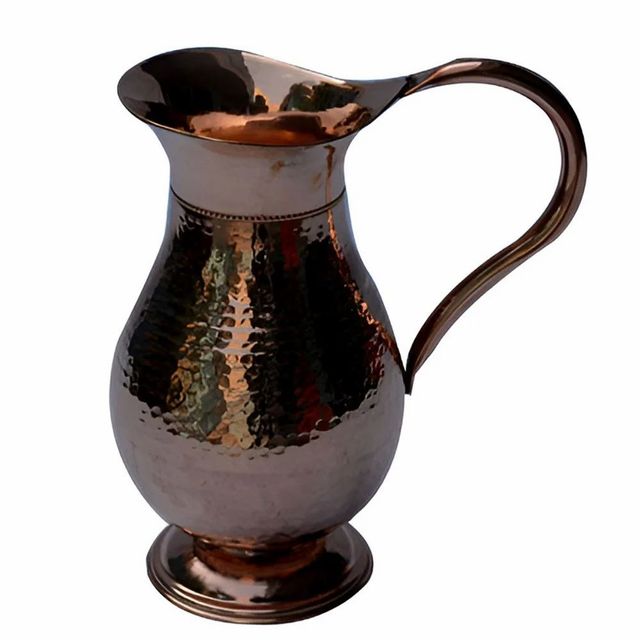 1.5L Copper Jug Usage/Application Home Design Embossed Material Copper With Lid Yes Capacity 1.5 Litre - Image 1
