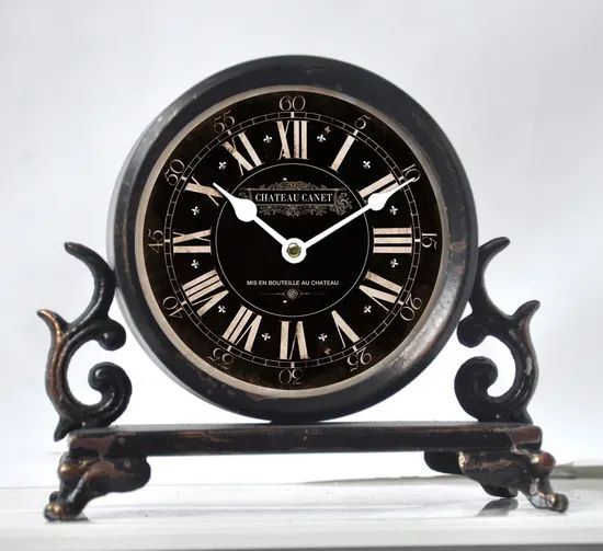 Metal Iron Alarm Home Decor Table Clock Desktop Clocks - Image 4