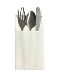 Restaurant Airlaid Tissue Colorful Customized Dinner Pocket Paper Napkins - Image 1