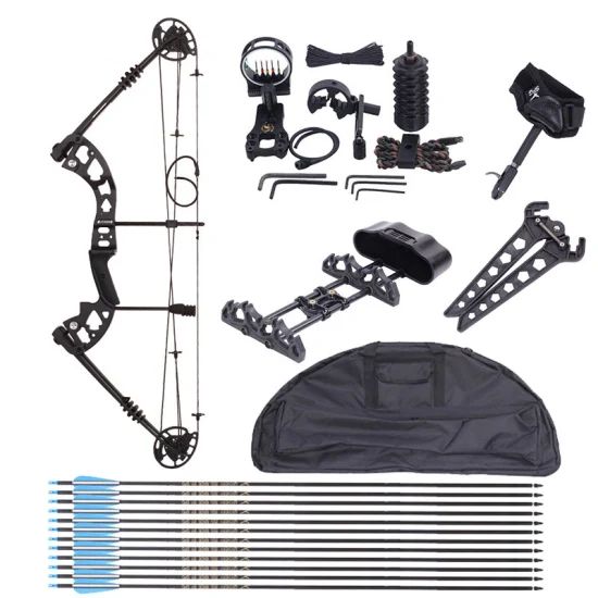 Hunting 30-60lbs Archery Equipment Kit with Bow Bag Compound Bow and Arrows Set for Adults - Image 1