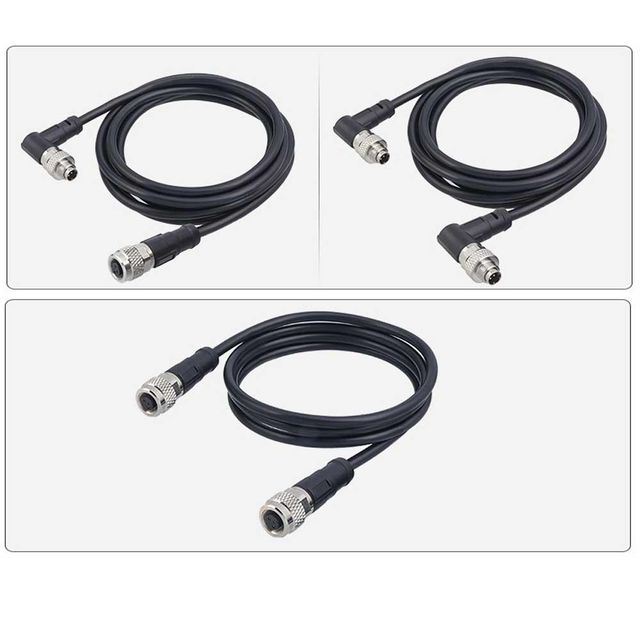 M9 4-Pin Male Right Angle Connector IP67 Waterproof for Miniature Sensors - Image 3