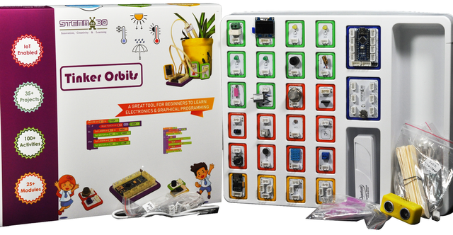 Iot Based Educational Kit Digital Tinker Orbits Power 5V Material PCB Connector JST Brand STEMROBO Shape Rectangle Display Type - Image 5