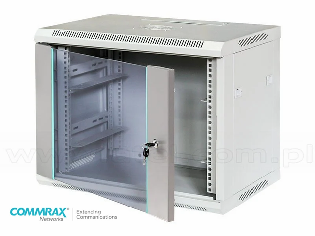 Cold Rolled Steel Wall Mount COMMRAX NETWORK RACK Shielding UTP Frequency 250MHz Length 305 meter Patch Panel Cat 6 No. of Pairs 4 - Image 1