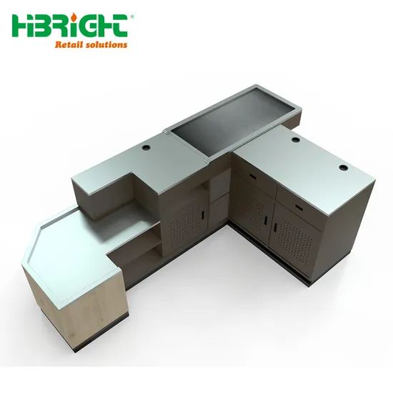 Wooden Color Cashier Checkout Counter Customized - Image 3
