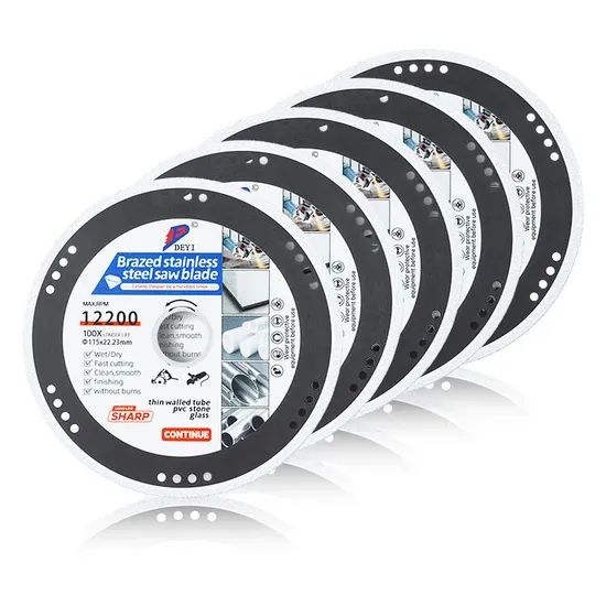 Vacuum Brazed Cutting Disc Diamond Saw Blade for Steel Stone Concrete Iron - Image 2