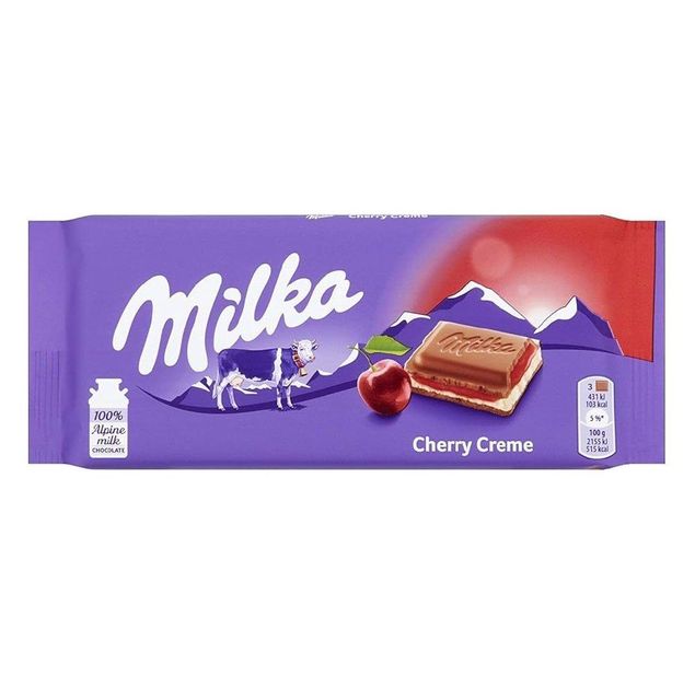 Milka Cherry 100g Chocolate Bar - Delicious Cherry & Chocolate Combo - Image 5