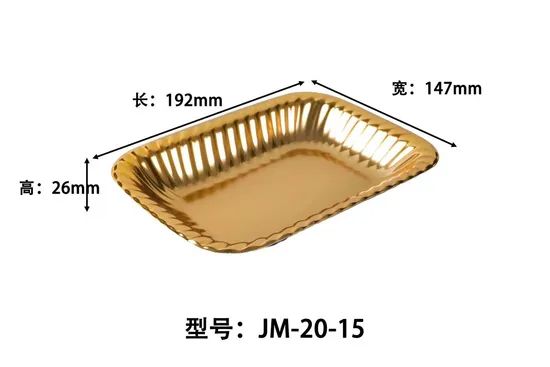 Disposable Food Grade Plastic Pet Container Gold Fresh Fruit Tray - Image 3