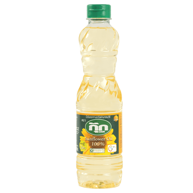 Refined Sunflower Oil The Best Seller of Thailand o.5 L. Brand Name Cook Address Thailand Shelf Life 1 year Type SUNFLOWER - Image 1