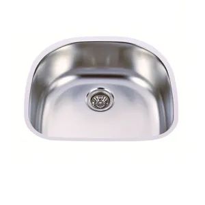 Stainless Steel 304 Single Basin Machine Pressed Sink for Kitchen - Image 2