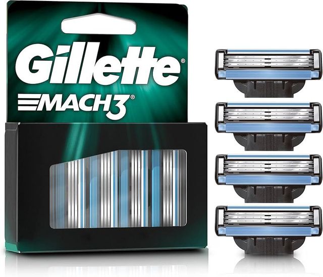 Buy Gillette Mach 3, Shaving Razor Blades For Men, 10 Cartridges, Super Value Pack - Image 3