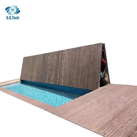 Auto-Folding Floor Pool Cover Customizable Outdoor Swimming Pool Deck Enclosure Accessory - Image 4