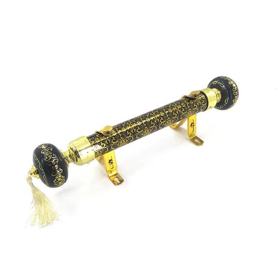 Wholesale Cheap Curtain Rods Metal Brass Curtain Rod Trademark HA Color Golden Origin Zhejiang, China Model NO. - Image 2