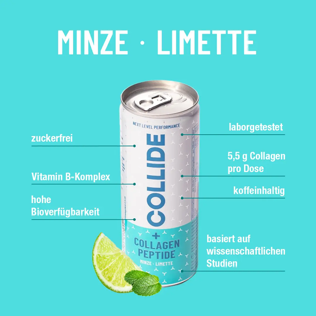 24x Mint-Lime 5,5g Collagen Drink - Fitness - Beauty - Image 3