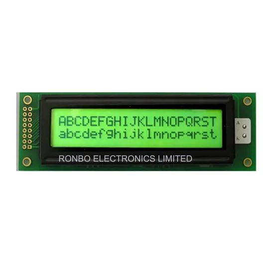 RB2002A 20x2 Character LCD COB Monochrome TN+FILM 30ms 1Y Type Character Trademark Ronbo Model NO. RB2002A HS Code 901383010 - Image 1