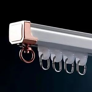 Space Saving Curtain Tracks for Compact Rooms Origin China Model NO. WY-CT Type Flatted Track Track Number Double Trademark - Image 4
