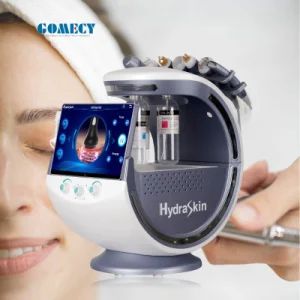 Gomecy Intelligent Ice Blue Skin Detection Comprehensive Management Instrument Skin Scraper Gold RF Facial Analysis Pen - Image 1
