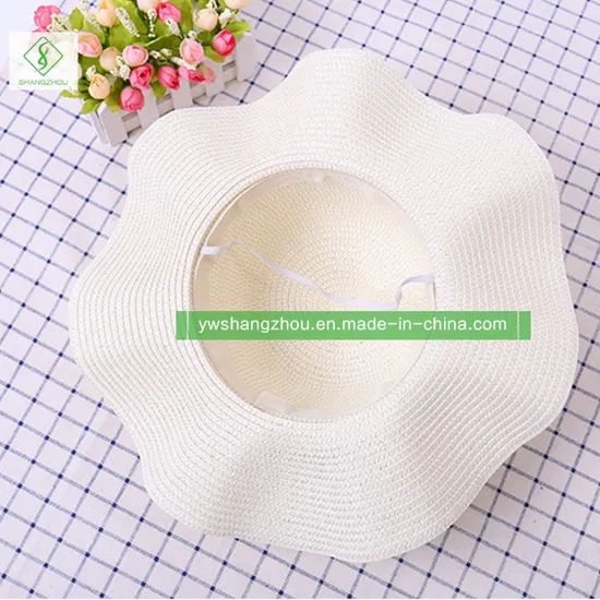 High Quality Fashion Straw Cap Sunscreen Beach Women Hat with Ribbon - Image 6