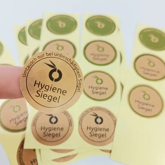 Seal Sticker Custom Bottle Jar Security Logo Labels Kraft Paper Tamper Proof Packaging Waterproof Sealing Stickers - Image 5
