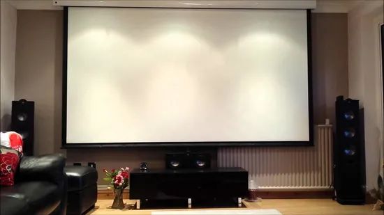Tabtensioned Projector Screens / Motorized Screen Gain 1.5 Format 16: 9 Origin China Style Electric Usage Household Trademark - Image 5