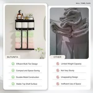Cross Border Custom Spray Paint Bathroom Towel Racks - Image 2