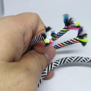 Factory Direct Custom Twill Thread Fancy Pattern Coat Rope Shoelace Hand Rope - Image 2