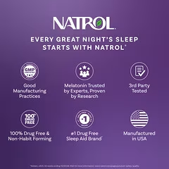 Natrol, Melatonin, Fast Dissolve, Strawberry, 3 mg, 150 Tablets - Image 3