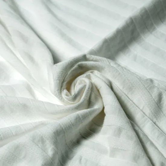 100% Combed Cotton Rib with Jacquard Rib P/D Fabric Width 67" Weight 140GSM Usage Garment Trademark IVAN Feature Organic - Image 1