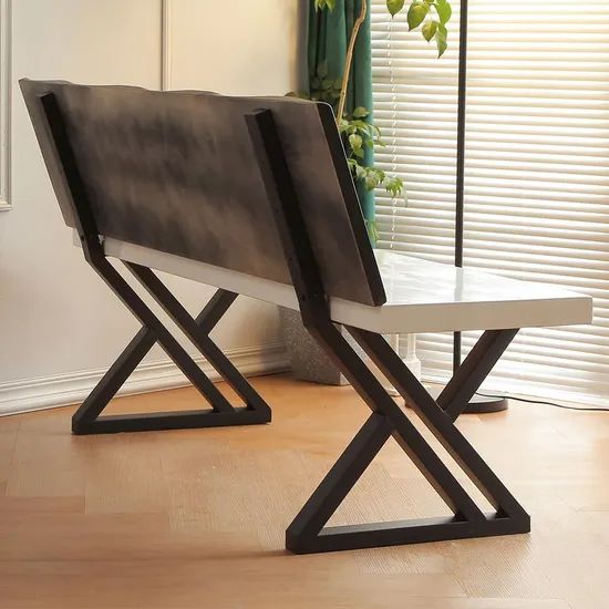 18 Inch Triangular Metal Chair Bench Leg Strap Support Bracket - Image 6