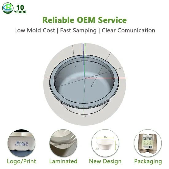Good Price Custom Service Natural Pulp Sugarcane Bagasse Poke Bowls - Image 6