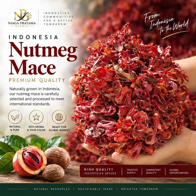 Indonesian Dried Nutmeg Mace - Premium Whole Mace / Fuli Pala for Export Bulk Supply - Image 1