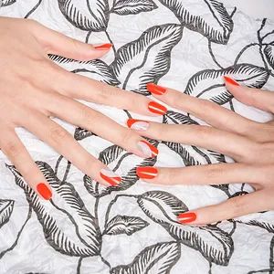 Solid Red Color Wraps Safe Luxurious Material for Nail Finger Wraps - Image 2