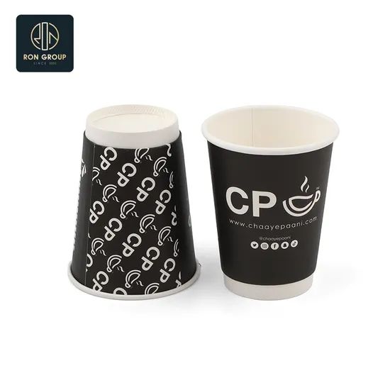 Customized Logo Printed Single Wall Coffee Cup Packaging Disposable Paper Cup - Image 3