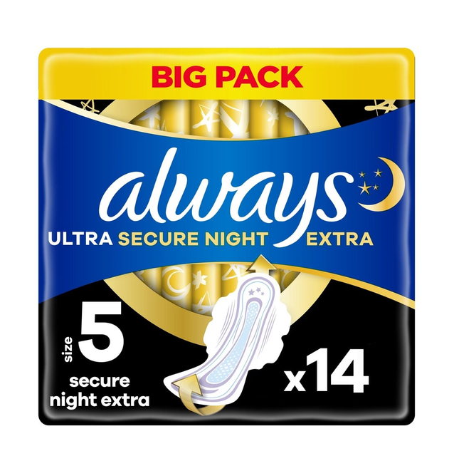 Always Ultra Thin Pads Size 4 Overnight Absorbency Unscented with Wings, 36 Count - Image 4