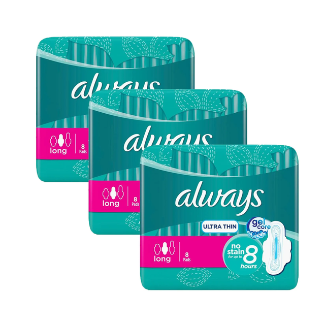 Always Ultra Thin Pads Size 4 Overnight Absorbency Unscented with Wings, 36 Count - Image 5