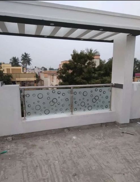 Stainless Steel Glass Balcony Railing Thickness 10 mm, 10mm Glass Type Toughened, Toughened - Image 6