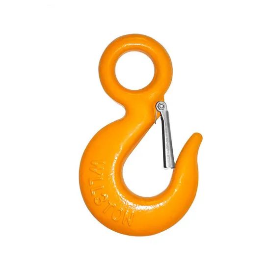 G80 Lifting Hook Rigging Us Eye Slip Hook with Safety Latch MOQ 100PCS Standard Us Trademark no Condition New Color - Image 2