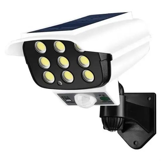 New Simulation Motion Sensor Wall Lamp Solar Surveillance Cameras LED Street Lights - Image 3