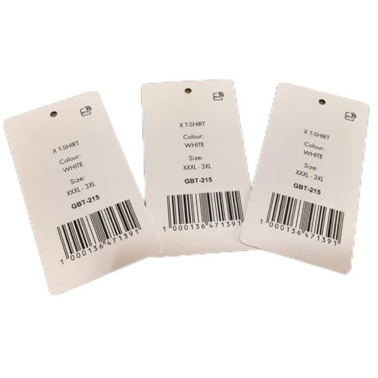 Custom Logo RFID Apparel Tag Fabric Clothing Labels Custom Printed Smart Garment Paper Hang Tag Inventory Solution - Image 2