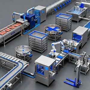 High Efficiency Sausage Packing Line Sausage Packaging Machine Automatic Thermoforming Machine Automatic Feeding Machine - Image 1