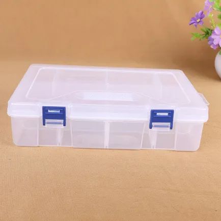 16 Grid Plastic Adjustable Jewelry Organizer Box Storage Container Case - Image 3